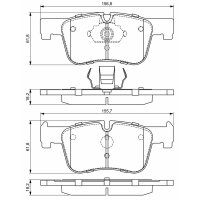 BOSCH 0 986 494 689 Bremsbelagsatz, Scheibenbremse