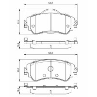 BOSCH 0 986 494 690 Bremsbelagsatz, Scheibenbremse