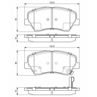 BOSCH 0 986 494 691 Bremsbelagsatz, Scheibenbremse