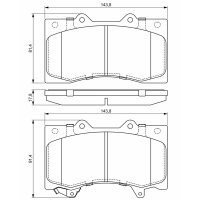 BOSCH 0 986 494 693 Bremsbelagsatz, Scheibenbremse