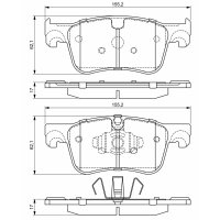 BOSCH 0 986 494 695 Bremsbelagsatz, Scheibenbremse