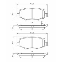 BOSCH 0 986 494 706 Bremsbelagsatz, Scheibenbremse