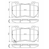 BOSCH 0 986 494 707 Bremsbelagsatz, Scheibenbremse