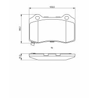 BOSCH 0 986 494 708 Bremsbelagsatz, Scheibenbremse