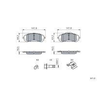 BOSCH 0 986 494 714 Bremsbelagsatz, Scheibenbremse