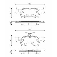 BOSCH 0 986 494 715 Bremsbelagsatz, Scheibenbremse