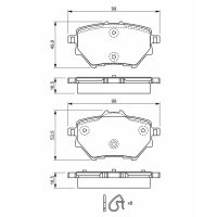 BOSCH 0 986 494 716 Bremsbelagsatz, Scheibenbremse