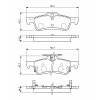 BOSCH 0 986 494 719 Bremsbelagsatz, Scheibenbremse