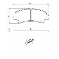 BOSCH 0 986 494 720 Bremsbelagsatz, Scheibenbremse