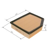 BOSCH F 026 400 456 Luftfilter