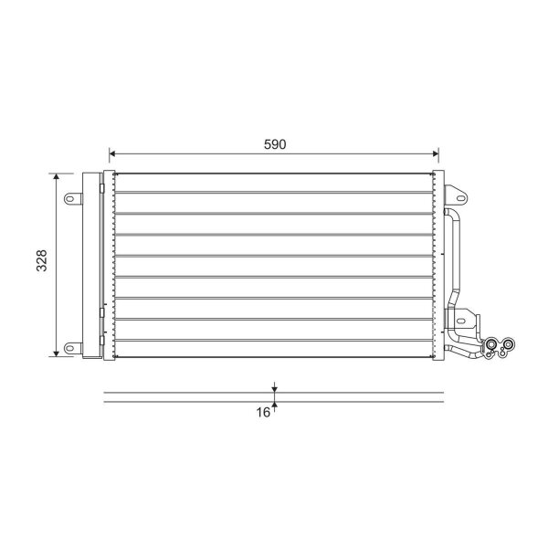 VALEO 814364 Kondensator, Klimaanlage