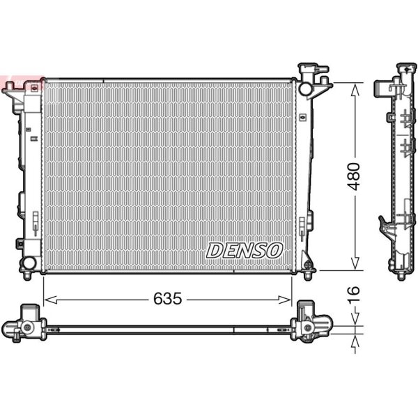 DENSO DRM41006 Kühler, Motorkühlung