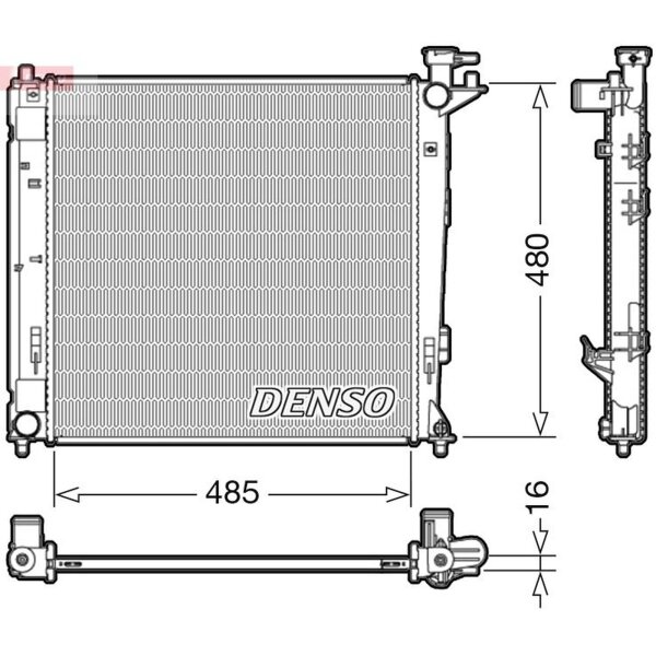 DENSO DRM41008 Kühler, Motorkühlung