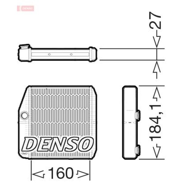 DENSO DRR09076 Wärmetauscher, Innenraumheizung