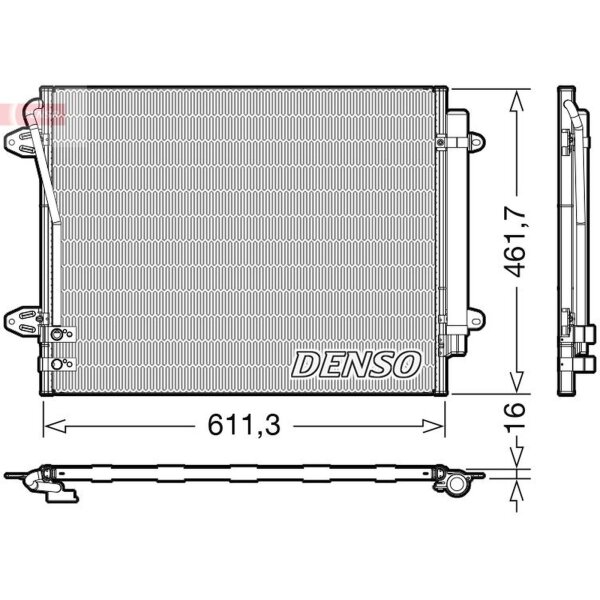 DENSO DCN32012 Kondensator, Klimaanlage