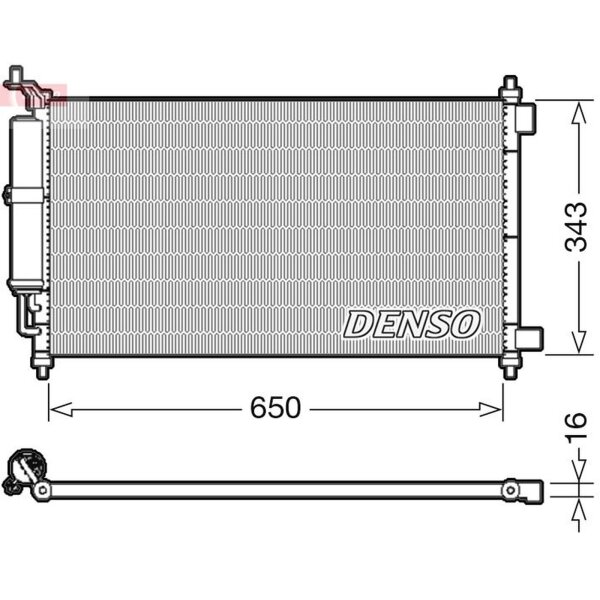 DENSO DCN46020 Kondensator, Klimaanlage