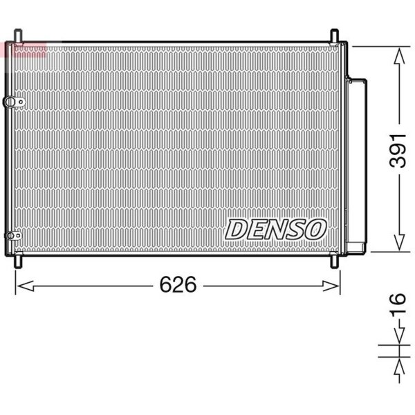 DENSO DCN50041 Kondensator, Klimaanlage