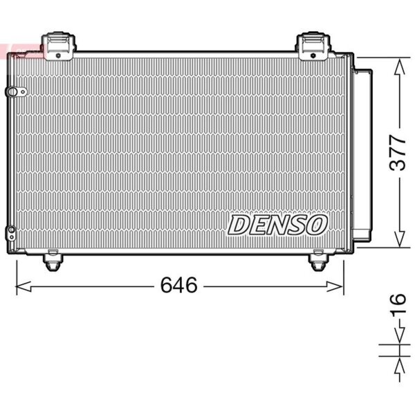 DENSO DCN50043 Kondensator, Klimaanlage