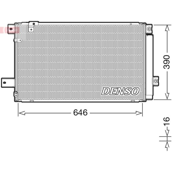 DENSO DCN50049 Kondensator, Klimaanlage