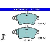 ATE 13.0470-2778.2 Bremsbelagsatz, Scheibenbremse