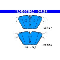 ATE 13.0460-7296.2 Bremsbelagsatz, Scheibenbremse