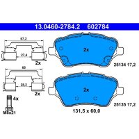 ATE 13.0460-2784.2 Bremsbelagsatz, Scheibenbremse