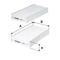 Innenraum-/Pollenfilter FILTRON K 1342-2X 231x115x33mm -...