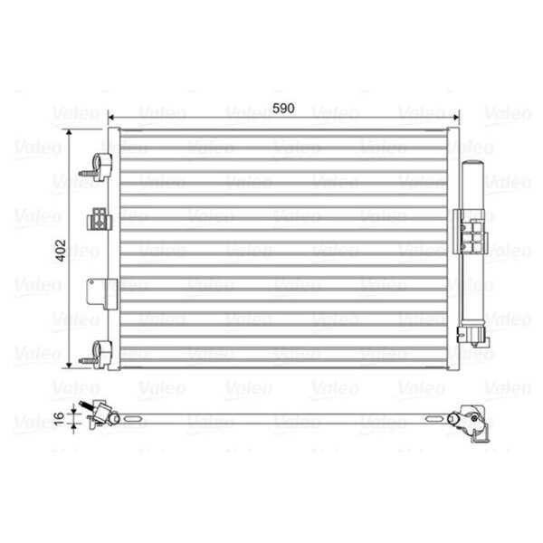 VALEO 814161 Kondensator, Klimaanlage