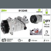 Klimakompressor VALEO 813245 6SEU 119mm - 1 Stück