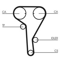 CONTINENTAL CTAM CT1077K2 Zahnriemensatz