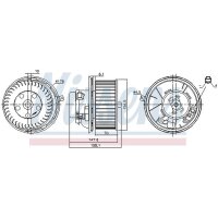 NISSENS 87187 Innenraumgebläse