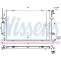 NISSENS 65340 Niedertemperaturkühler, Ladeluftkühler
