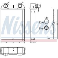 NISSENS 70808 Wärmetauscher, Innenraumheizung