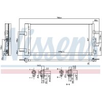 NISSENS 940686 Kondensator, Klimaanlage