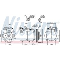 NISSENS 890182 Kompressor, Klimaanlage