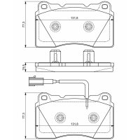BOSCH 0 986 494 539 Bremsbelagsatz, Scheibenbremse