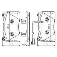 BOSCH 0 986 494 539 Bremsbelagsatz, Scheibenbremse