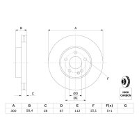 BOSCH 0 986 479 C50 Bremsscheibe