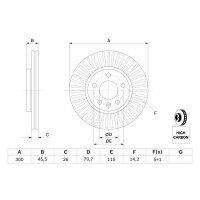 BOSCH 0 986 479 C56 Bremsscheibe