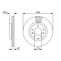 BOSCH 0 986 479 C74 Bremsscheibe