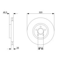 BOSCH 0 986 479 C75 Bremsscheibe