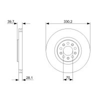BOSCH 0 986 479 C82 Bremsscheibe