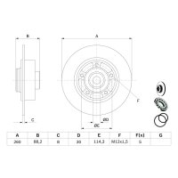 BOSCH 0 986 479 C88 Bremsscheibe