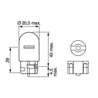 BOSCH 1 987 302 222 Glühlampe, Blinkleuchte