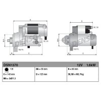 DENSO DSN1370 Starter