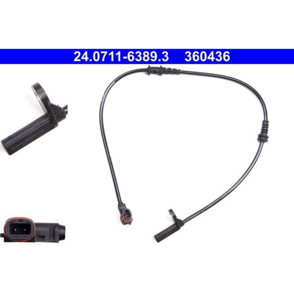 ATE 24.0711-6389.3 Sensor, Raddrehzahl