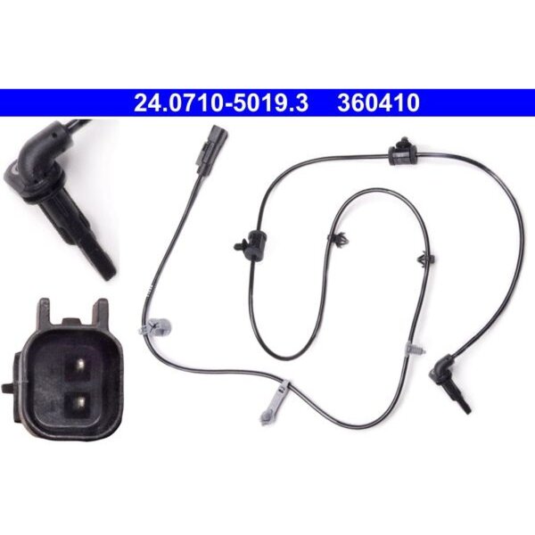 ATE 24.0710-5019.3 Sensor, Raddrehzahl
