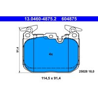 ATE 13.0460-4875.2 Bremsbelagsatz, Scheibenbremse