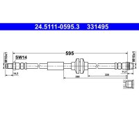 ATE 24.5111-0595.3 Bremsschlauch