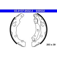 ATE 03.0137-0532.2 Bremsbackensatz
